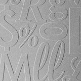 Argent Silver | Alphabet Soup | Wall Panel | Triangle-Products.com