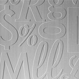 Brushed Aluminum | Alphabet Soup | Sample | Triangle-Products.com