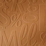 Brushed Copper | Alphabet Soup | Wall Panel | Triangle-Products.com