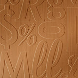 Brushed Copper | Alphabet Soup | Wall Panel | Triangle-Products.com