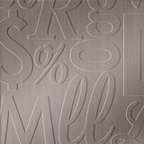 Brushed Nickel | Alphabet Soup | Wall Panel | Triangle-Products.com