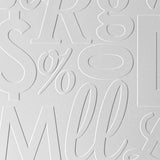 Gloss White (Paintable) | Alphabet Soup | Sample | Triangle-Products.com