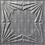 Crosshatch Silver | Art Deco | Glue Up Ceiling Tile | Triangle-Products.com