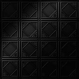 Gloss Black | Charleston | Glue Up Ceiling Tile | Triangle-Products.com