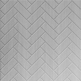 Brushed Aluminum | Herringbone | Sample | Triangle-Products.com