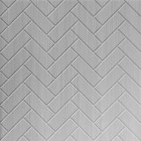 Brushed Aluminum | Herringbone | Wall Panel | Triangle-Products.com