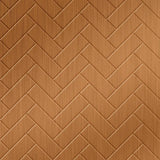 Brushed Copper | Herringbone | Wall Panel | Triangle-Products.com