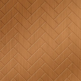 Brushed Copper | Herringbone | Wall Panel | Triangle-Products.com