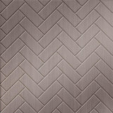 Brushed Nickel | Herringbone | Sample | Triangle-Products.com