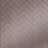 Brushed Nickel | Herringbone | Wall Panel | Triangle-Products.com