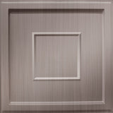 Brushed Nickel | Inset Coffer | Tegular Lay In Ceiling Tile | Triangle-Products.com