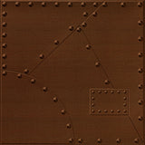 Linen Chocolate | Metal Plates | Tegular Lay In Ceiling Tile | Triangle-Products.com