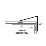 Outside Corner Trim | MirrorFlex | Triangle-Products.com