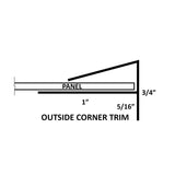 Outside Corner Trim | MirrorFlex | Triangle-Products.com