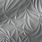 Brushed Stainless | Sculpted Petals | Wall Panel | Triangle-Products.com