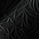 Gloss Black | Sculpted Petals | Wall Panel | Triangle-Products.com