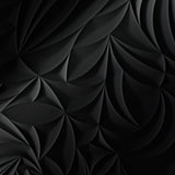 Gloss Black | Sculpted Petals | Wall Panel | Triangle-Products.com