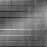 Brushed Stainless | Subway Tile | Wall Panel | Triangle-Products.com