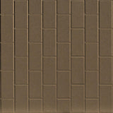 Argent Bronze | Subway Tile Vertical | Wall Panel | Triangle-Products.com