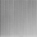 Brushed Aluminum | Subway Tile Vertical | Wall Panel | Triangle-Products.com