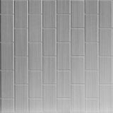 Brushed Aluminum | Subway Tile Vertical | Wall Panel | Triangle-Products.com