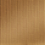 Brushed Copper | Subway Tile Vertical | Wall Panel | Triangle-Products.com