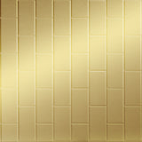 Mirror Gold | Subway Tile Vertical | Wall Panel | Triangle-Products.com