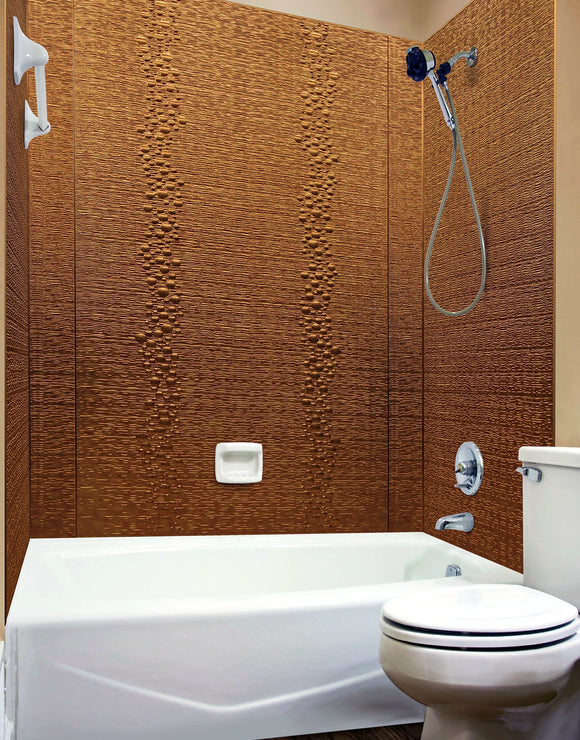 Cascade Antique Bronze | MirroFlex Tub & Shower Walls | Triangle-Products.com